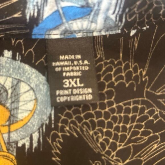 Hawaii Made Harley Davidson Tori Richard Button Front Shirt 3XL - Picture 4 of 5